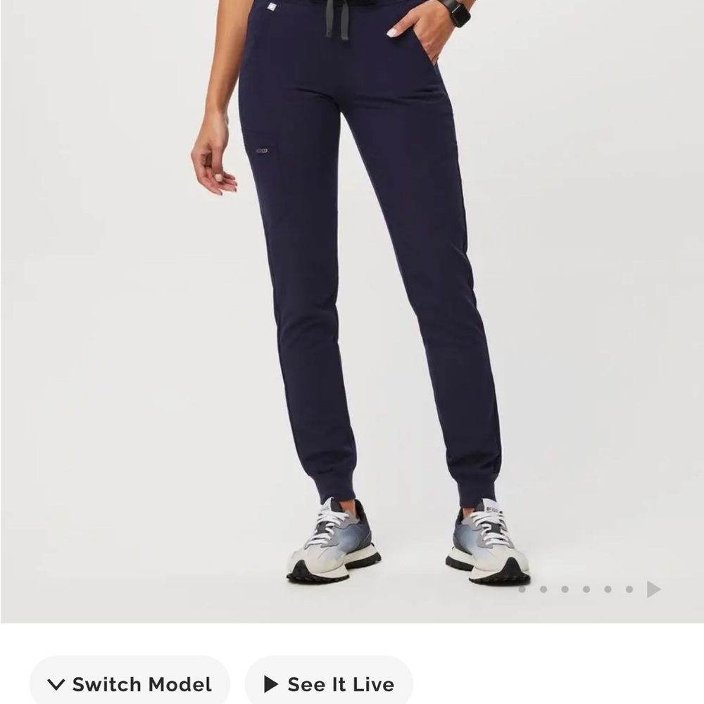 Figs woman's navy Zamora Jogger Scrub Pants